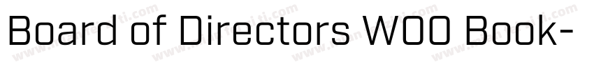 Board of Directors W00 Book字体转换